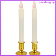 2Pcs Party Festival LED Candles Desktop Pole LED Candle Lamps yuanzhengy