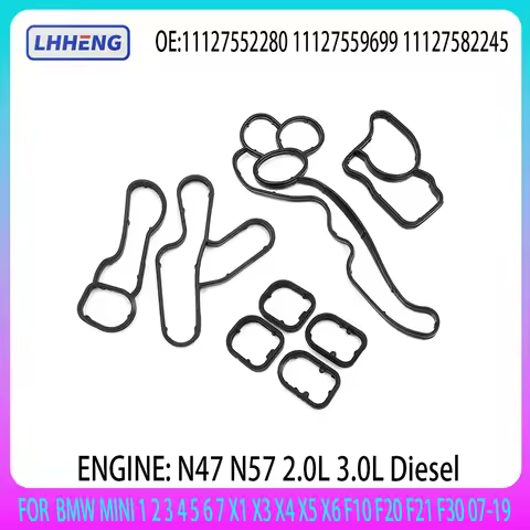 OIL COOLER GASKET SEAL FOR BMW MINI N47 N57 2.0L 3.0L Diesel 1 2 3 4 5 6 7 X1 X3 X4 X5 X6 F10 F20 F2