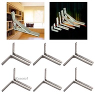 [Kesoto1] 2pcs Triangular Wall Shelf Bracket For Table Work Bench Saving Space 6 inch