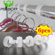 Plocat 6Pcs Wind-Proof ตะขอแขวนกันลื่นซักรีดแห้งลมแขวนหัวเข็มขัด Hook คลิปที่แขวนผ้าสำหรับตาก Organizer