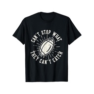 Men CanT Stop What CanT Capture Football Graphic T-Shirt -Cotton, , Black, with Sturdy Sports Print,