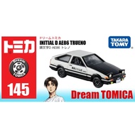 Original Takara Tomy Dream Tomica 145 Initial D AE86 Trueno Toyota AE86 White Car Fujiwara Takumi Di