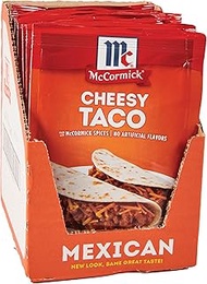 McCormick Cheesy Taco Seasoning Mix, 1.12 oz (Pack of 12)