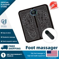 [Local Warranty] Q&amp;J Foot Massage Pad with Acupoint EMS Portable Vibrator Foot Muscle Stimulator Physiotherapy Vibration Activating Blood Pain Relief LED Display Foot Massage Machine Massager Slimming Weight Loss Massager