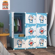 New Doraemon 9 cube DIY Multipurpose Wardrobe Cabinet Storage Organizer Almari Rak