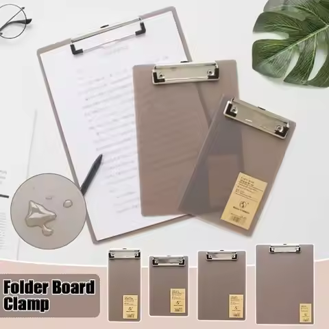2Pcs Document Folder A6/A5/A4 Clipboard Ticket Bill Holder Hanging Cardboard File Folder Board Notep