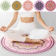 Meditation Floor Mat Yoga Meditation Cushion Round Dancing Fitness Mat Natural Rubber Anti-slip Carp