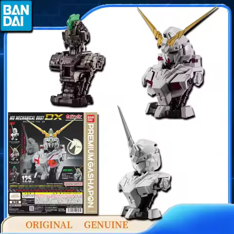 Bandai Original GASHAPON MS MECHANICAL BUST DX RX-0 UNICORN GUNDAM Genuine Anime Action Figures Toys