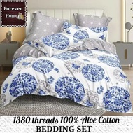 🦋現貨🦋全新🆕升級🆙1380針床單套裝Bedding set 💰消費券💰 - 款式Y30