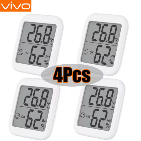 VIVO 2025 Mini Indoor LCD Digital Thermometer Hygrometer Indoor Room Temperature Humidity Meter Sens