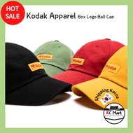 [Kodak apparel] Kodak Apparel Box Logo Ball Cap Hat Yellow Black Green Red/Korean famous brand/Kodak