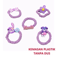 Ikat Rambut Scrunchie Karakter Kartun Lucu 5in1 Kunciran Anak Set isi 5pcs Karet  Boneka Aksesoris G