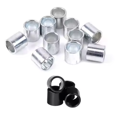 8Pcs Black 10mm Long Alloy Bearing Spacer For Scooter Or Skateboard Wheels 8mm ID For 8mm Axles Betw