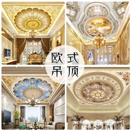 European Luxury Palace Church Ceiling Wallpaper Mural 3d Living Room Hotel KTV Ceiling Ceiling Wallp
