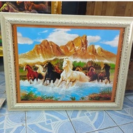 Photo Frame 8 Horse Views Home Decoration Shop Gift Souvenir Retirement Give As Gifts For Various Oc
