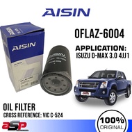 AISIN Oil Filter for ISUZU TROOPER 2000, BIGHORN, DMAX 3.0, ALTERRA, 4JX1 - OFLAZ-6004 (VIC C-524)