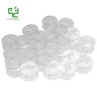 25 Clear Plastic Sewing Machine Bobbins Fits Singer Brother Janome Toyota