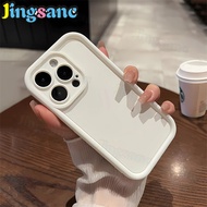 เคสโทรศัพท์นิ่ม Jingsanc สำหรับ Realme 12 Pro + 5G/Realme 12 + 5G/12 11X 5G 11 10 Pro + Plus 5G 4G ซิลิโคนธรรมดาเคสกันชน TPU เลนส์เต็มรูปแบบป้องกัน PA003-1ฝาหลังกันกระแทก