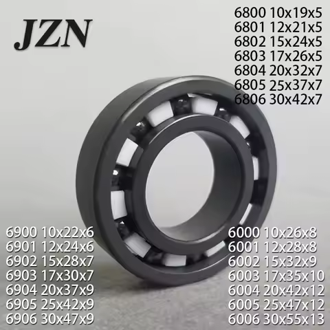 6800 6801 6802 6803 6804 6805 6806 6807 Silicon nitride ceramic bearing self-lubricating 6900 6901 6