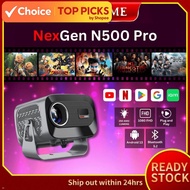 NEXGEN N500 Pro FHD Projector Android 13 Dual-Band WiFi Auto Focus Keystone Wireless Phone Mirroring