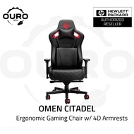 HP OMEN CITADEL ERGONOMIC GAMING CHAIR w/ 4D ADJUSTABLE ARMRESTS, SPACIOUS SEAT, EXTRA THICK CUSHION