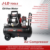 JLD Mesin Kompresor Angin 30L Kompresor Listrik mini lengkap 1100W Air Compressor 0.8MPa Kompresor A