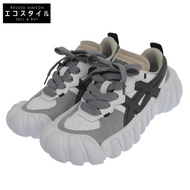 Onitsuka Tiger Dentigre LS 女款運動鞋，白色 x 灰色，尺寸 23.5cm，1183B421，5（美國）[二手]
