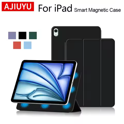 Smart Folio for iPad Air 11 2024 Case M2 iPad Air 5 4 Case iPad 10th Gen Pro 11 12.9 4th 2022-2018 F