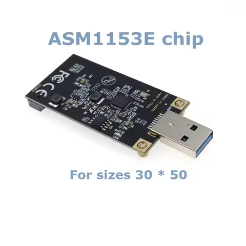 1pcs High-Quality Msata to USB 3.0 Solid-State Drive to Mobile Hard Drive ASM1153E Chip Plug and Pla
