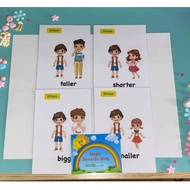 ESL FLASHCARD - 4 51Talk Sizes Flashcard