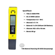 NEW TDS & EC Meter Yellow Hydroponic Measuring Tool / TDS and EC Meter A2