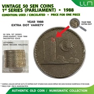 Vintage 50 Sen Coin (1967 - 1988 1st Series) Price Per Piece