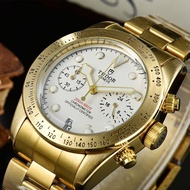 Tudor new fashion luxury stainless steel band quartz wrist watch calendar for men