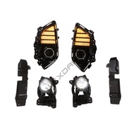 Q8J0 WZXD Car LED Front Bumper Fog Light With Wire Harness Fog Lamp DRL TurnSignal Lights for Toyota
