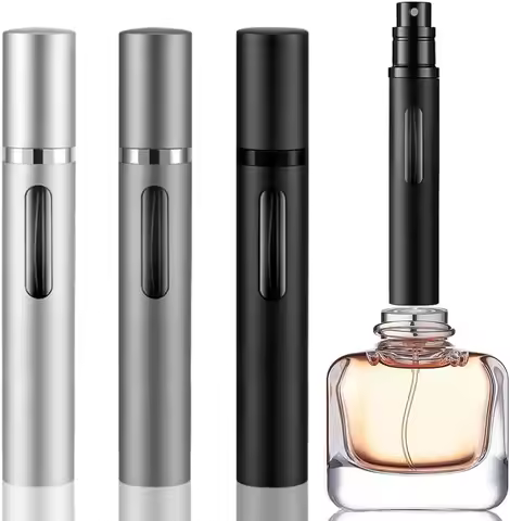 10ml glass liner aluminum alloy shell nano mist nozzle bottom filling perfume sub bottle spray bottl
