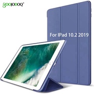 GOOJODOQ Case for iPad 10.2 2019 Cover Silicone Soft Back for iPad 2019 Case 10.2 inch Auto Sleep for iPad 7th Generation Case