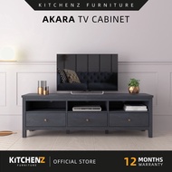 KitchenZ Akara Series 6Ft Tv Cabinet Tv Console Rak Tv Kabinet Tv Almari Tv Wooden Leg - A1839-DG