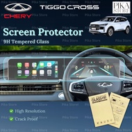 Chery Tiggo Cross Screen Protector Car Tempered Glass Infotainment Meter Tiggo Cross Accessories