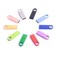 USB Flash Drive Colorful Metal 128GB 64GB 32GB Pen Drive 16GB 8G 4GB Pendrive Free Key Chain Memory 