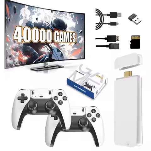 M15 Plus Retro Gaming Console 40000+ Retro Games 4K HD Output 128GB TF Card 2 Wireless Controllers P