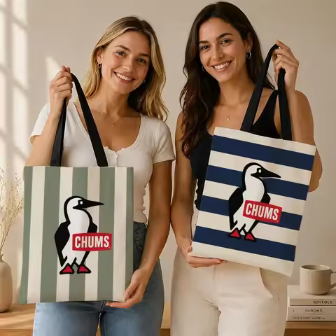 Outdoor Brand C-Chums Storage Bags Canvas bag, suitable for work, school, and daily commutes, reusab