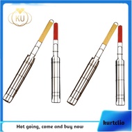 Stainless Steel Grill Grill Cage Wooden Handle BBQ Grill Clip Grill Rack Iron Grill