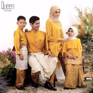 FAMILY SET QUEEN / SEDONDON / GOLD MUSTARD / BAJU RAYA