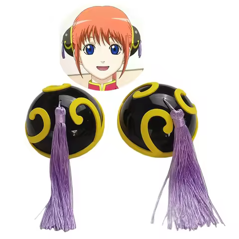 Gintama Cosplay Kagura Synthetic Hair Kagura Headwear Hair Clips Prop Cosplay Props Accessories
