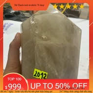 1 polished natural crystal quartz stone (real standard stone) for home decoration weighs 1.9kg (2012