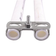 Taiwan New Arrival 304 Stainless Steel Thickened Double Pipe Fixed Card Reducing Diameter Round Ridi