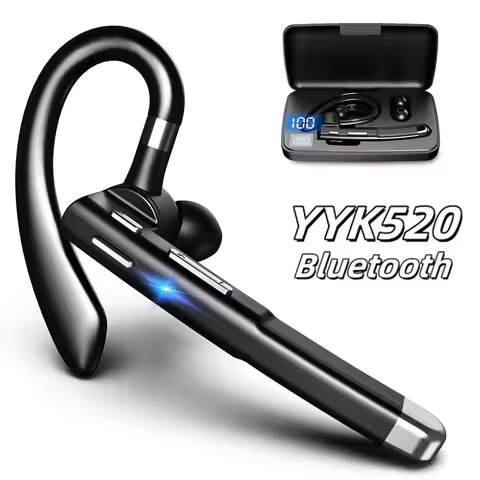 YYK-520 Wireless Headphones Hands-free Call Mic Business Bluetooth 5.3 Earphones Noise Cancelling He