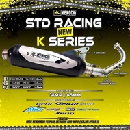 PROMO KNALPOT STANDAR RACING KENOCHI TYPE NEW K SERIES FOR MIO BEAT SCOOPY GENIO FAZZIO FILANO MIO-J