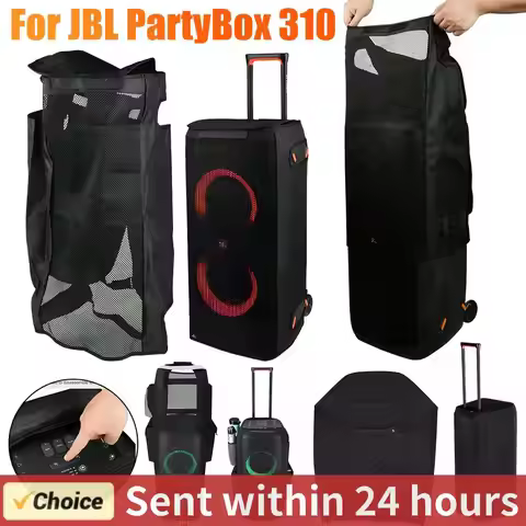 Speaker Cover Waterproof Mesh Slip Cover Scratch Resistant Protective Sleeve for JBL PartyBox 310 Bl