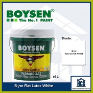 ⊙ ◨ ≈ Boysen B-701 Flat Latex White 16L-Pail